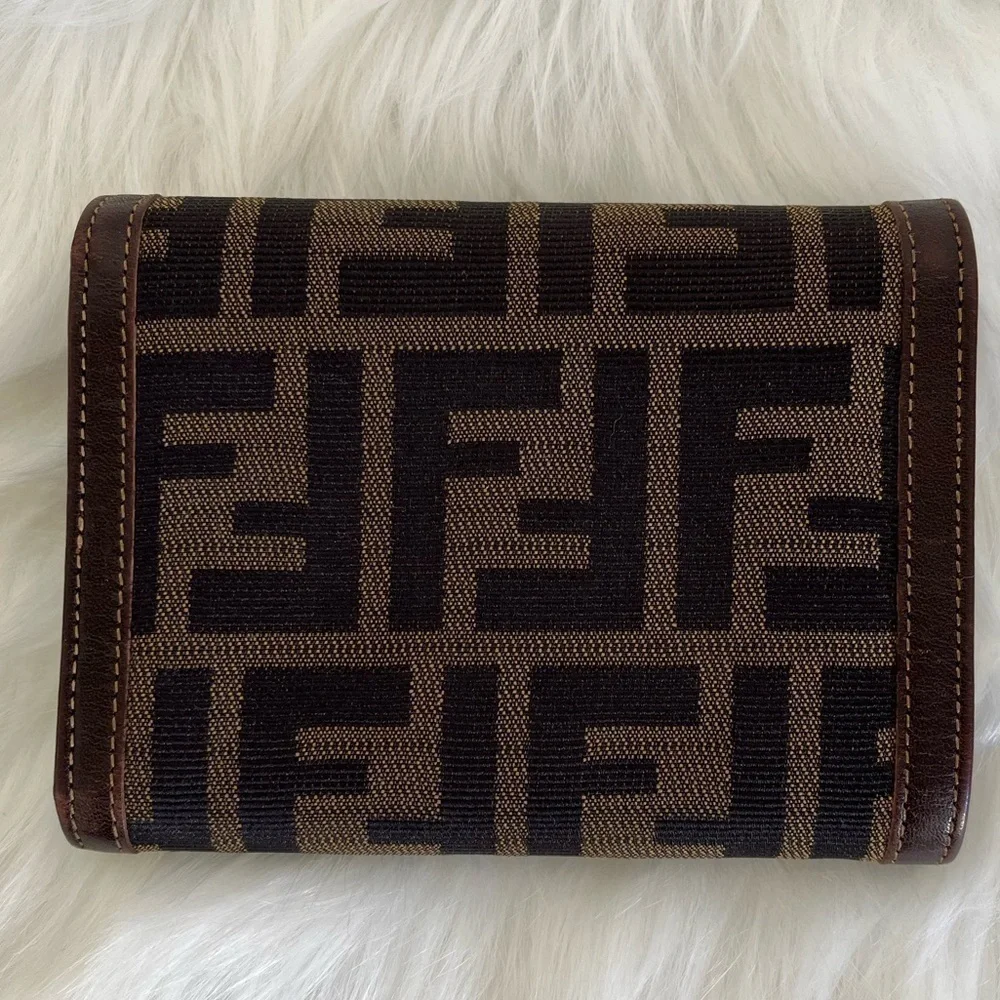 FENDI Zucca Trifold Wallet EUC Authenticity Guaranteed